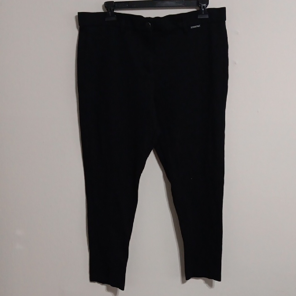 Mario Serrani Black Dress Pants Slim Fit 18" Waist 26" Inseam